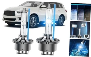 D2S HID Bulbs Fit for Infiniti 2014-2017 QX50 QX60 2003-2013 FX35 D2S-8000K - Picture 1 of 7
