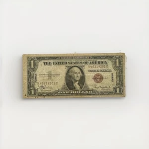 1935-A $1 One Dollar Red Seal Hawaii WWII issue Silver Certificate - Picture 1 of 10