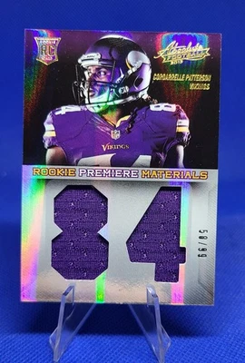 2013 Absolute Rookie Premiere Materials Cordarrelle Patterson Jersey Patch /99 - Image 1 of 4
