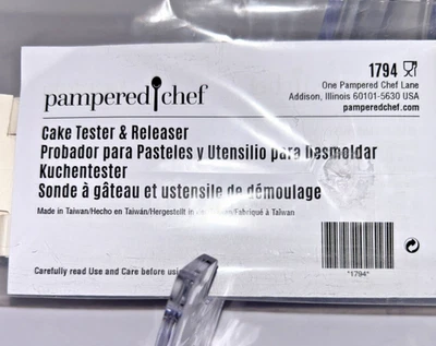 Pampered Chef Cake Tester and Releaser #1794 Brand New in Sealed Packaging - Image 1 of 3