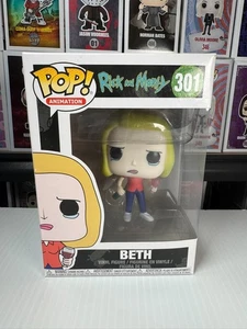Funko Pop! Beth #301 Rick and Morty Animation Vaulted Collectible Figure - Picture 1 of 6