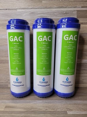 3 - GAC FLTGAC0501 Express Water Carbon Filter Replacement 5 Micron 10" - Image 1 of 4