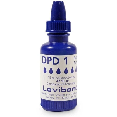 Lovibond DPD 1 Pufferlösung, blaue Flasche pH Chlor Messen Reagenzlösung