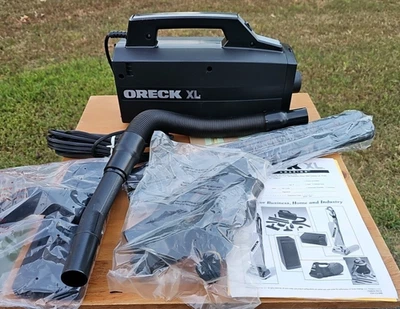 Oreck XL Super Buster B Compact Canister Vacuum BB-870AD With Attachments Bag - Image 1 of 4