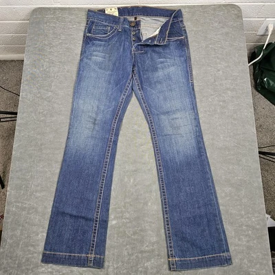 William Rast Jeans Mens 32 Blue Denim Button Fly Straight Leg Made USA R7004ME - Image 1 of 4