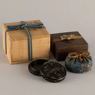 Porta incienso castaño negro antiguo Foto 1 de 4