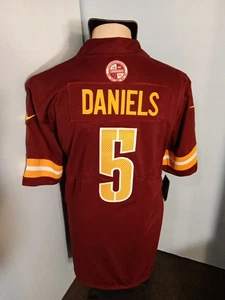 NFL WASHINGTON COMMANDERS #5 JAYDEN DANIELS INDIVIDUELLES TRIKOT HERREN GR. L "NEU" ETIKETT - Bild 1 von 4