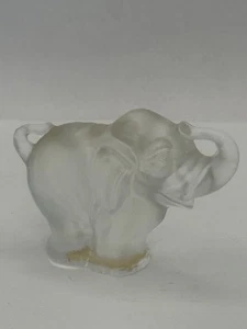 Vintage Owens-Illinois Frosted Glass Elephant HTF - Picture 1 of 24