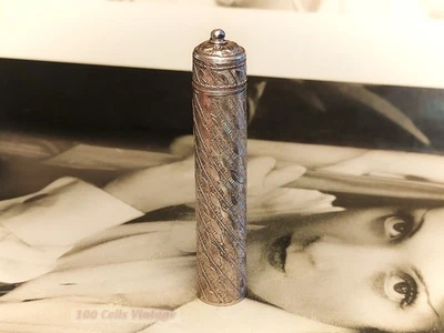 Pequeña botella 800 plata asiática-5 cm-antigua aroma/perfume/sales olfativas-1b Foto 1 de 4