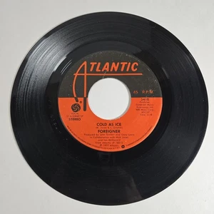 Foreigner "Cold As Ice" 45 Tested VG+ 1977 Jukebox - Picture 1 of 4