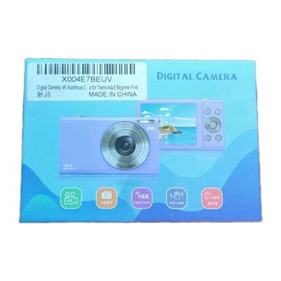 Cámara digital Anteam, cámara de vlogging de enfoque automático FHD 4K 48 MP 16X zoom digital Foto 1 de 4