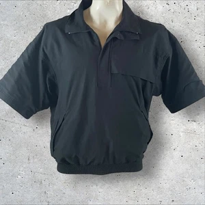 Zero Restriction Golf Jacket Men’s M Gore-Tex 1/4 Zip Pullover USA Made Black Ws - Picture 1 of 14