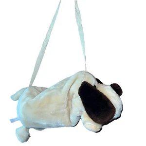 Vtg 90s Fuzz Buddy’s Tan Puppy Dog Plush Overnight Duffle Bag Purse 16” - Picture 1 of 7