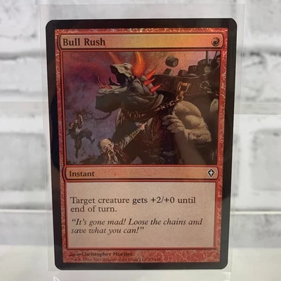 2010 Magic The Gathering: Worldwake Bull Rush Foil 73/145 - Image 1 of 2