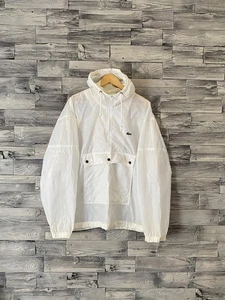 LACOSTE VINTAGE IZOD Herren Weiß Nylon Oversized Anorak Sport Jacke Gr. XL - Bild 1 von 15