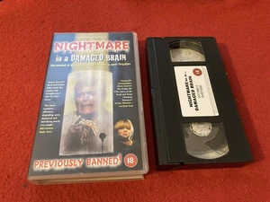 Albtraum in einem beschädigten Gehirn Vintage VHS VIDEO HORROR FAST NEUWERTIG GETESTET KOSTENLOSER VERSAND - Bild 1 von 2