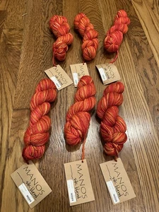 Manos Del Uruguay Yarn Silk Blend 70% Merino 30% Silk 150y 50g 1.75oz Qty of 6 - Picture 1 of 5