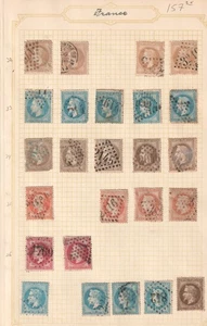 Page of Classic France Stamps 1863-1870 - Picture 1 of 1