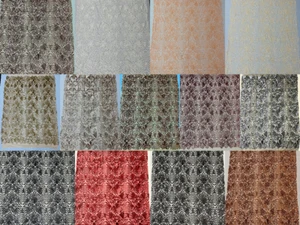 Geometrisches Pailletten-Design - besticktes Design auf einem 4-Wege-Stretchnetz von Yard  - Bild 1 von 14