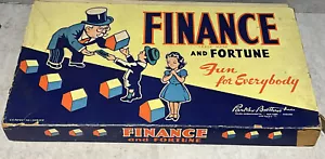 Vintage 1936 Parker Brothers Finanzen und Glück Brettspiel unvollständig - Bild 1 von 8