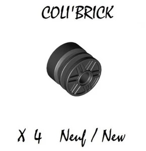 Lego 55981 - 4x Jantes, roue / Wheel 18mm D. x 14mm with Pin Hole - Black - NEW - Imagen 1 de 1