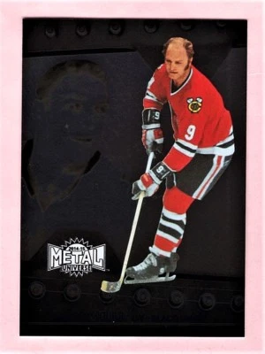 Bobby Hull Chicago Blackhawks 2014-15 Fleer Showcase Hockey Metal Universe Card - Image 1 of 2