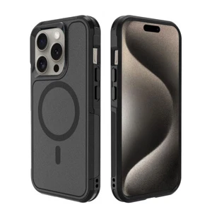 MagSafe Magnetic Rugged Shockproof Hard Case Cover For iPhone 15 Pro Max/15 Plus - Picture 1 of 11