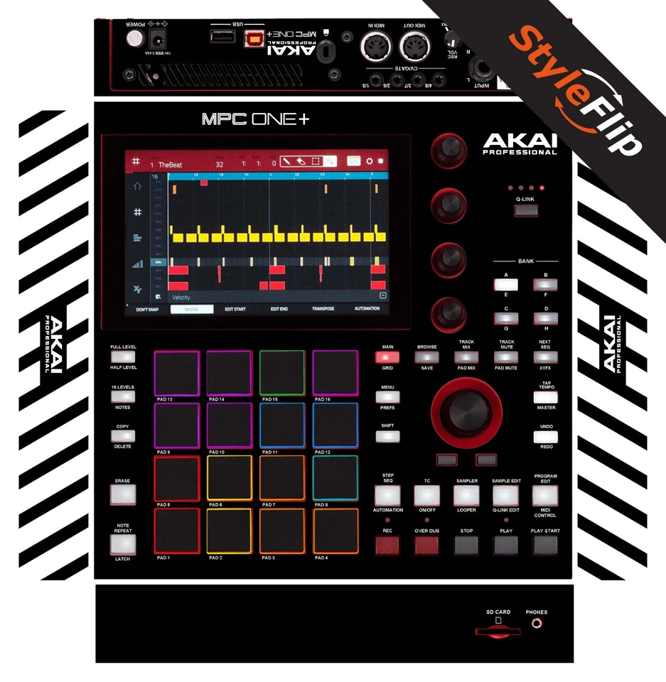 Akai MPC One Plus | Color Black | Protective Decal | StyleFlip Skins