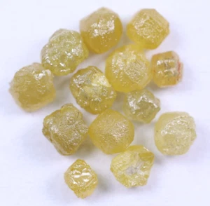 Lot de diamants jaunes fantaisie non taillés diamant brut naturel de 1,07 ct ... - Imagen 1 de 12