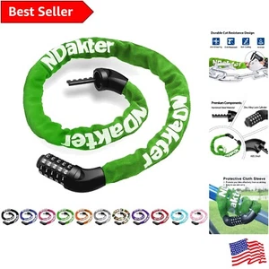 Keyless Security Solution: 5-Digit Combination Bike Lock for Bikes & More - Picture 1 of 10