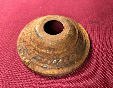 Vintage Antique Door Bell Button Plate Ornate Cover