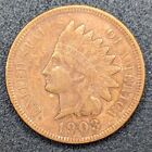 HIGH GRADE FULL LIBERTY 1903 INDIAN HEAD CENT CLEANED                       002 