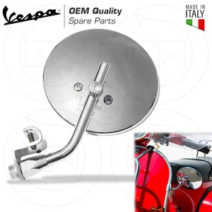 Chrome Vintage Right Or Left Rearview Mirror PIAGGIO VESPA PX 125 150 - Picture 1 of 2