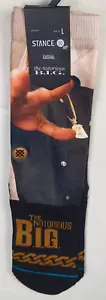 The Notorious B.I.G. Stance Socks Large Uomo 9-13 Crew Socks Biggie Hip Hop Rap - Foto 1 di 5