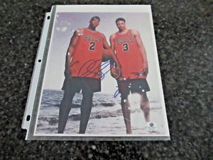 Eddy Curry and Tyson Chandler Autographed 8" X 10" Photograph With COA - Picture 1 of 1