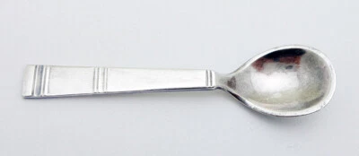 Vintage H. Nils Denmark 2-9/16” Salt Spoon in Sterling Silver 6 Grams - Image 1 of 3