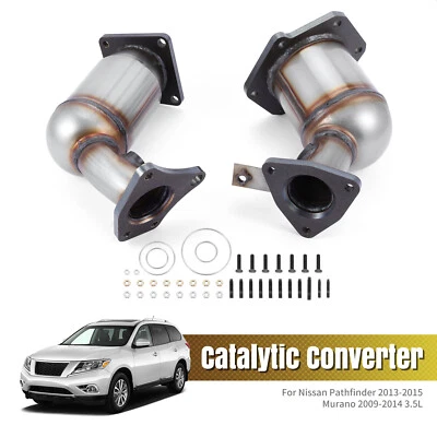 Convertidor catalítico 2 piezas para Nissan Pathfinder 2013-2015 Murano 2009-2019 3,5 L Foto 1 de 4