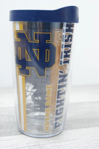 University Of Notre Dame Tervis 16 Oz Insulated Tumbler Fighting Irish Cover