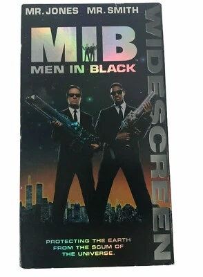 Men In Black MIB VHS 1997 Widescreen Mr Jones Mr Smith Foto 1 de 4