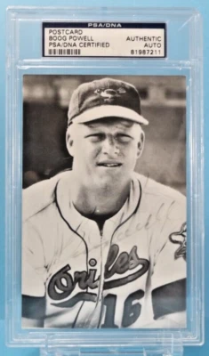 Boog Powell - Autographed Postcard - PSA/DNA Certified Authentic - Image 1 of 3