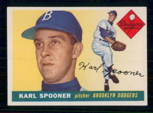 1955  TOPPS  # 90  KARL SPOONER  RC   J9647 - Afbeelding 1 van 2
