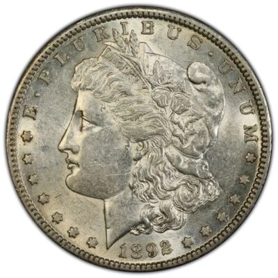 1892-S MORGAN DOLLAR $1 PCGS AU53 (46365) - Image 1 of 2