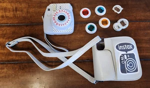 Fujifilm Instax Camera Bundle (Camera, Case, Color Lenses, Selfie Lens) - Picture 1 of 5