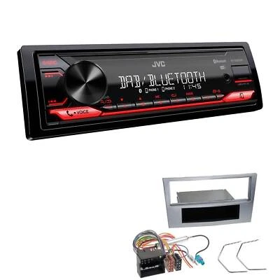 JVC Digital Autoradio Bluetooth DAB+ USB für Opel Astra H Twin Top matt chrom - Bild 1 von 4