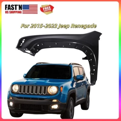 Fender For 2015-2023 Jeep Renegade With Molding Hole Primed Front Driver Side - Imagem 1 de 4