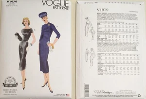 Patrón Vogue V1979 - Vestidos Misses Vintage 1957 - Vestido de Noche,,, - Imagen 1 de 1
