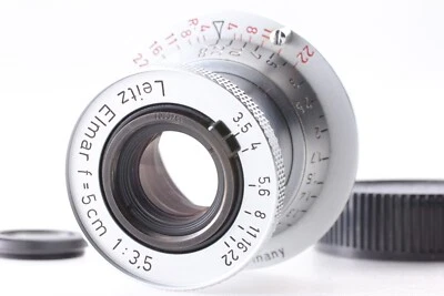 Leica Leitz Elmar 5cm 50mm F/3.5 L39 LTM Red Scale COLLAPSIBLE Lens From JAPAN - Image 1 of 4