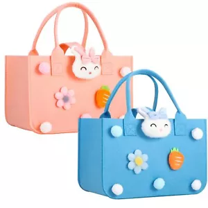 Easter Bags 2Pack Easter Gift Bags with Handles for Kids Women Men Baskets Go... - Picture 1 of 6