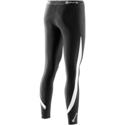 NEW || Skins Dnamic Thermal Womens Compression Long Tights (Black/Cloud) - Image 1 of 3