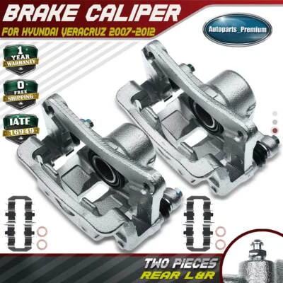 Par de pinzas de freno de disco traseras con soporte para Hyundai Veracruz 2007 2008-2012 Foto 1 de 4